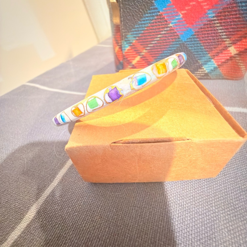 Fraggle Bangle Colorful Enamel Bangle Bracelet - Picture 5 of 9